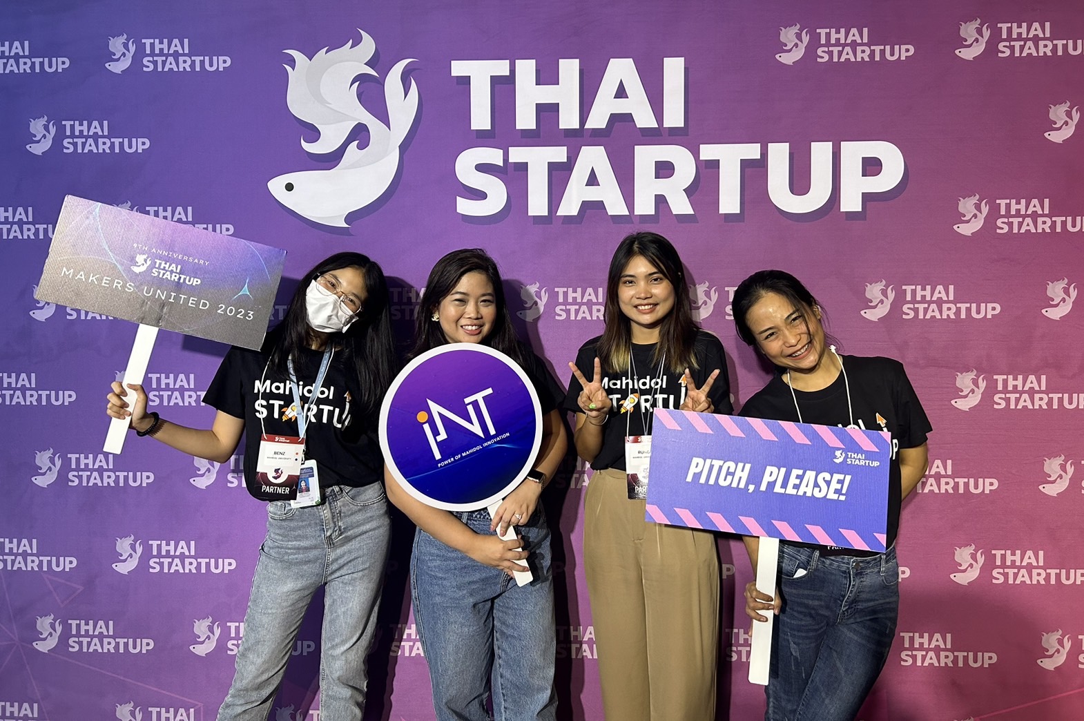 สถาบันบริหารจัดการเทคโนโลยีและนวัตกรรม (iNT) มหาวิทยาลัยมหิดล ร่วมจัดงาน "Makers United 2023 by Thai Startup" โดยสมาคม Thai Startup เพื่อรวมกลุ่มสตาร์ทอัพในประเทศไทย และหุ้นส่วนพันธมิตรที่เกี่ยวข้องจากทางภาครัฐและเอกชน ณ เมเจอร์ ซีนีเพล็กซ์ รัชโยธิน โดยมีเจ้าหน้าที่ งานระบบนิเวศผู้ประกอบการ เป็นตัวแทนและผู้ร่วมจัดงาน