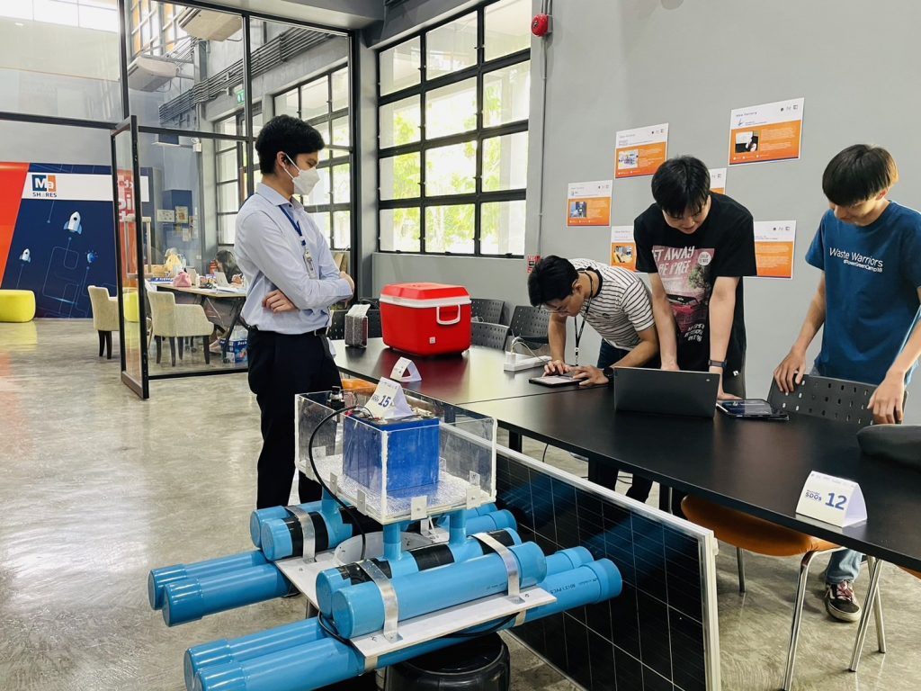 ทีม Klong Klean นำผลงานสิ่งประดิษฐ์รุ่น Prototype จัดแสดงภายในกิจกรรม Mahidol SDGs Impact Challenge 2024 รอบ Weekly Update