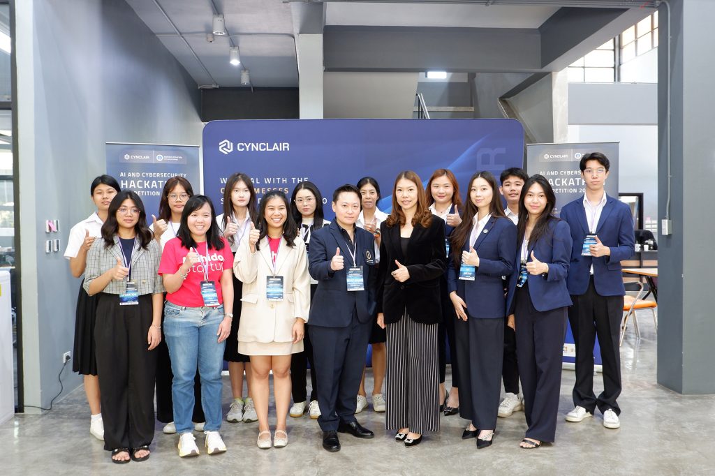 iNT ร่วมกับ วิทยาลัยนานาชาติ MUIC Case Club , Mahidol Startup Club และ บริษัท CYNCLAIR จัดโครงการ AI and Cybersecurity Hackathon Competition 2024 การแข่งขันทางวิชาการด้านความปลอดภัยทางไซเบอร์และปัญญาประดิษฐ์ พร้อมกิจกรรม Workshop ให้ความรู้ พัฒนาทักษะเกี่ยวกับกระบวนการ Design Thinking ณ อาคาร MaSHARES Co-Working Space MB