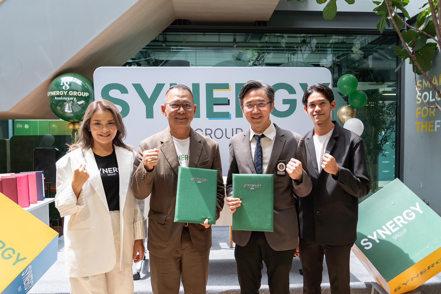 iNT ม.มหิดล ร่วมกับ บริษัท  Synergy ลงนามสนับสนุนการต่อยอดผลงาน