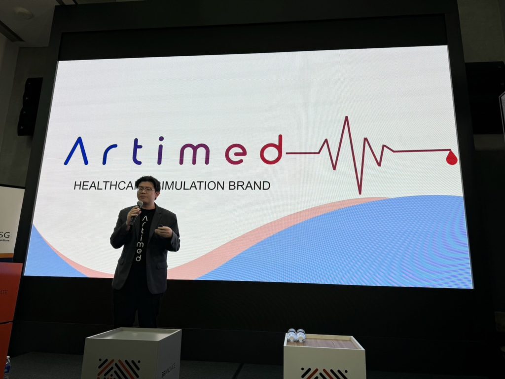 Artimed สตาร์อัพของมหาวิทยาลัยมหิดล เข้าร่วมเวที Pitching นำเสนอผลงานนวัตกรรม ในงาน International Healthtec Week 2024 ณ Marina Bay Sand ประเทศสิงคโปร์