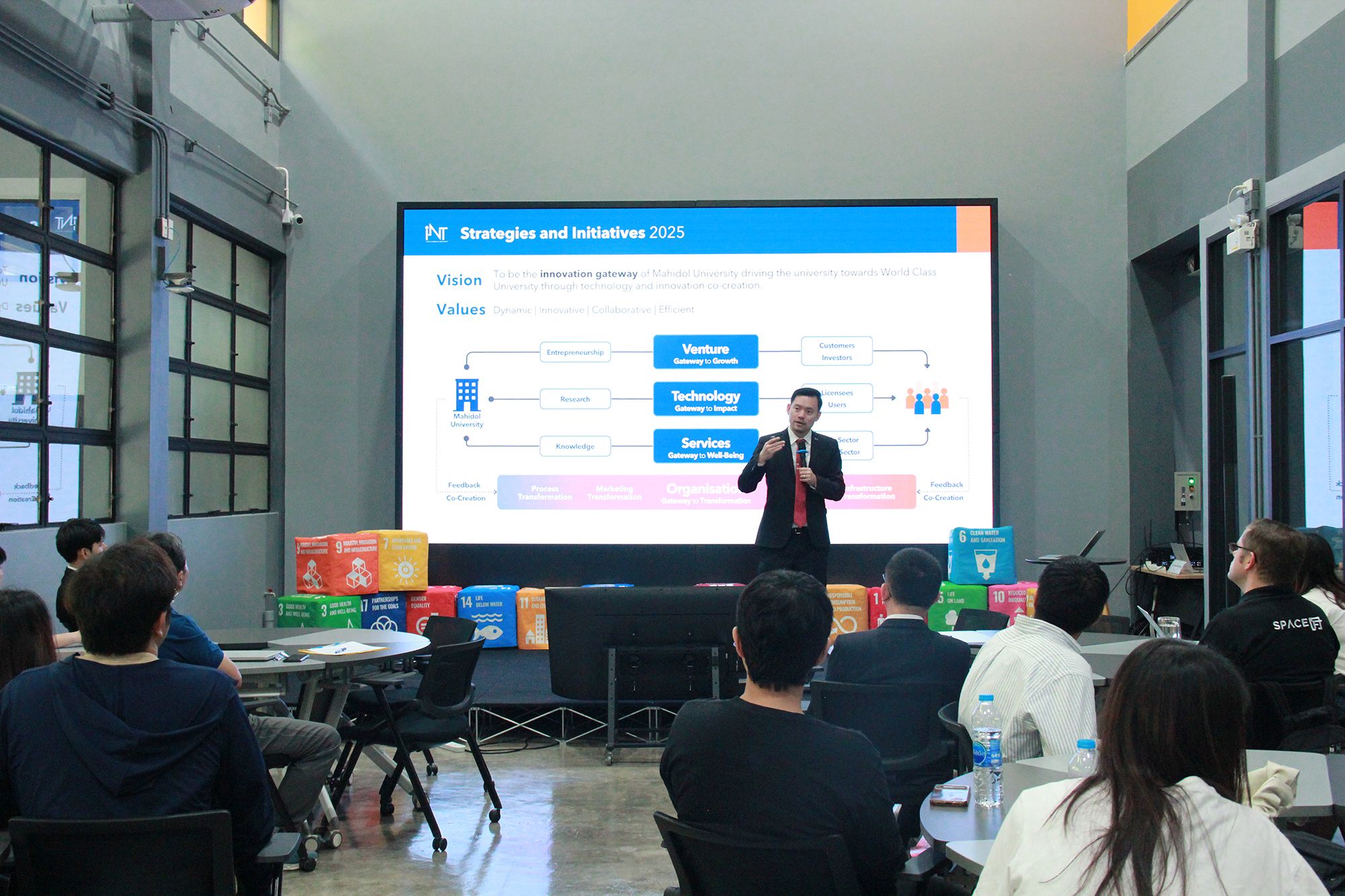 INT ม.มหิดล ให้การต้อนรับ SPACE-F Batch 6 เข้าเยี่ยมชมส่วนงาน