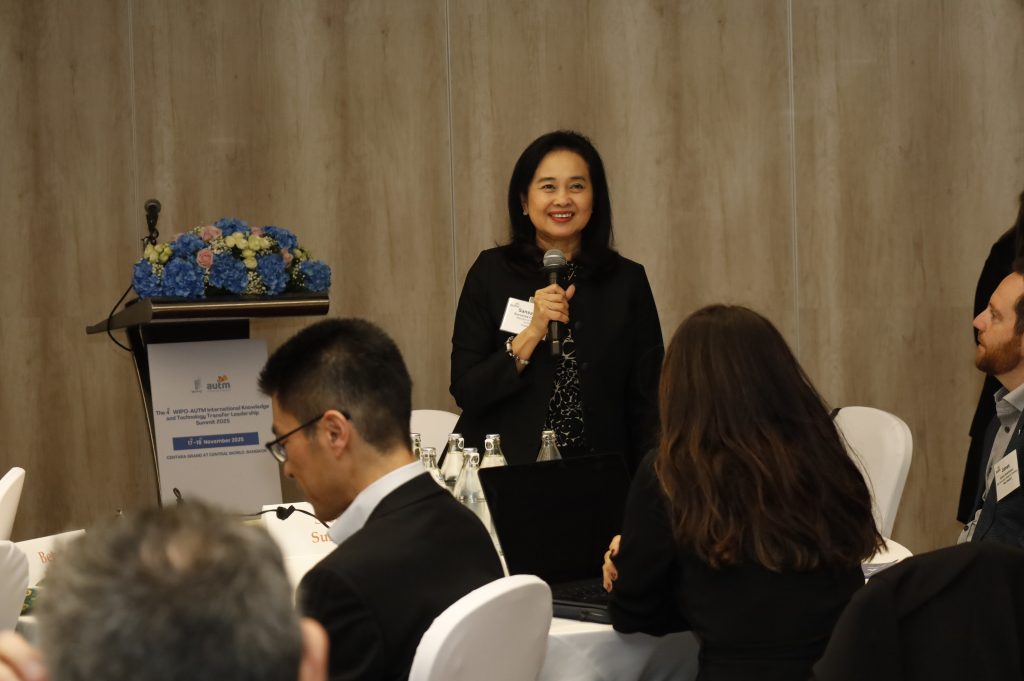 ศาสตราจารย์
ดร.ศันสนีย์ ไชยโรจน์ ที่ปรึกษาอธิการบดีฝ่ายวิจัย มหาวิทยาลัยมหิดล  เข้าร่วมงานประชุมสุดยอดผู้นำด้านการถ่ายทอดเทคโนโลยีระดับนานาชาติ International Knowledge and Technology Transfer Leadership Summit 2025