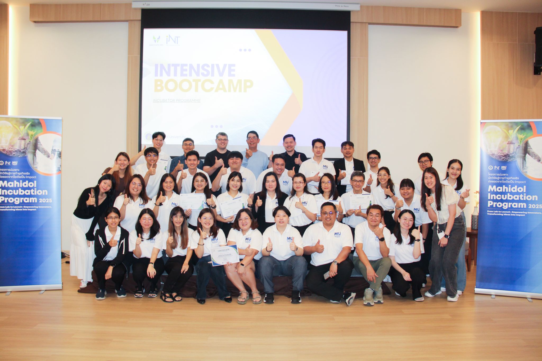 INT organized an Exclusive Bootcamp under the Mahidol Incubation Program 2025