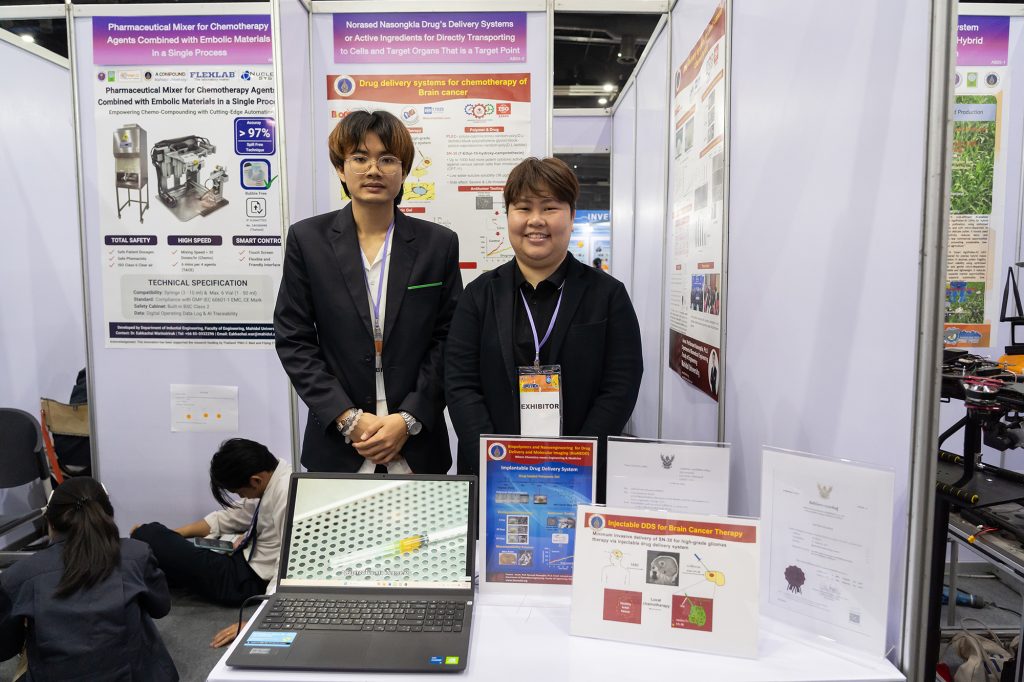 ผลงาน Drug’s Delivery Systems or Active Ingredients for Directly Transporting to Cells and Target Organs That is a Target Point  โดย รศ. ดร. นรเศรษฐ์ ณ สงขลา และคณะ จากคณะวิศวกรรมศาสตร์