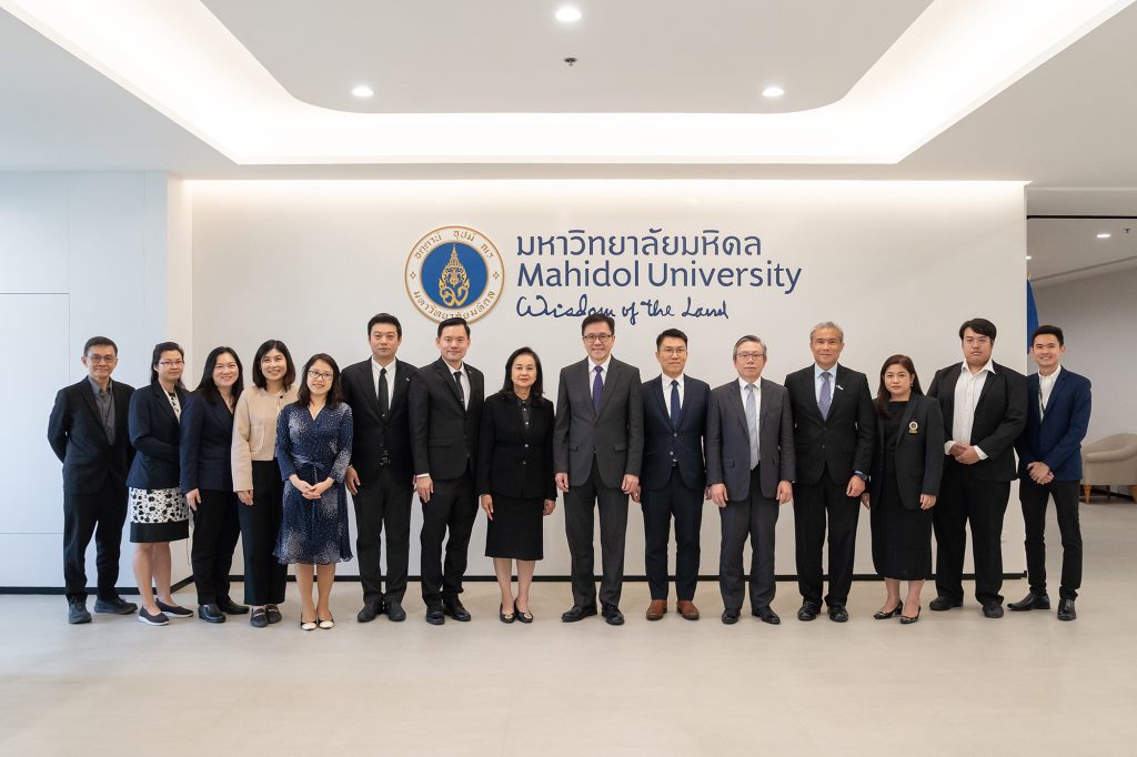 On January 28, 2025, the Institute for Technology and Innovation Management (INT), Mahidol University, welcomed a high-level delegation from the Secretary for Innovation, Technology and Industry (SITI) and the Hong Kong Economic and Trade Office (HKETO) at Mahidol University, Salaya.